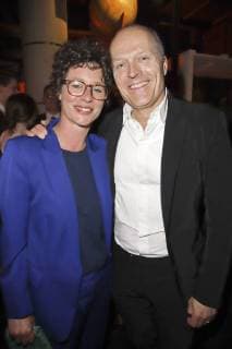 Ina Krug und Joja Wendt bei der Verleihung des Nannen Preises 2018 in der Elbphilharmonie. Hamburg, 11.04.2018