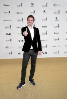 Aljoscha Höhn bei Verleihung Deutscher Musikpreis ECHO 2018 in Messe Berlin.