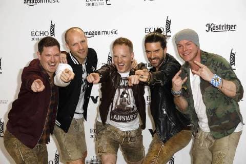 Die Guppe Voxxclub bei der Verleihung vom ECHO POP am 12.04.2018 in Berlin ECHO POP Verleihung 2018 in Berlin