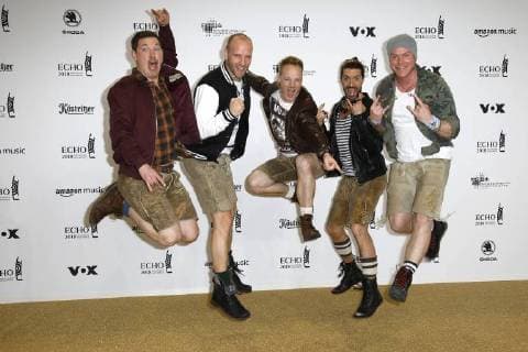 Die Guppe Voxxclub bei der Verleihung vom ECHO POP am 12.04.2018 in Berlin ECHO POP Verleihung 2018 in Berlin