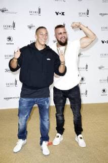 Farid Bang und Kollegah bei der Verleihung vom ECHO POP am 12.04.2018 in Berlin ECHO POP Verleihung 2018 in Berlin