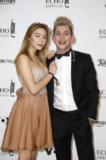 Daniele Negroni und Tina Neumann bei der Verleihung vom ECHO POP am 12.04.2018 in Berlin ECHO POP Verleihung 2018 in Berlin