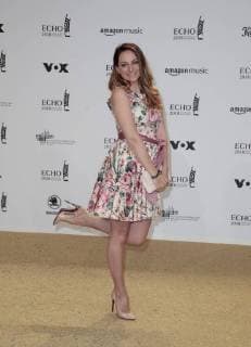 Marla Blumenblatt bei Verleihung Deutscher Musikpreis ECHO 2018 in Messe Berlin.