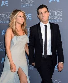 Jennifer Aniston and Justin Theroux arriving at the 21st Annual Critics’ Choice Awards in Santa Monica, California - Jan 17, 2016 - Critics’ Choice Awards 2016, Santa Monica California United States Barker Hangar  Copyright: xTammiexArroyox h_00223593
