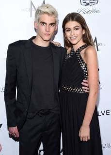 Presley Gerber and Kaia Gerber arriving at the Fashion Los Angeles Awards in Los Angeles, California - March 20, 2016 - Fashion Los Angeles Awards 2016, Los Angeles California United States Sunset Tower Hotel  Copyright: xChasexRollinsx h_00261133
