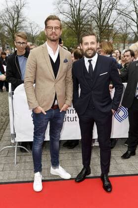Joko Winterscheidt und Klaas Heufer-Umlauf bei der 54. Verleihung des Grimme Preises 2018 im Theater der Stadt Marl. Marl, 13.04.2018