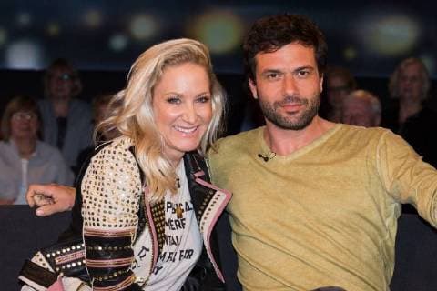 Hannover Janine Kunze und Kai Schumann, Schauspieler, zu Gast bei der NDR Tietjen und Bommes Talkshow am 13. April 2018, *** Hanover Janine Kunze and Kai Schumann actors at the NDR Tietjen and Bommes talk show on 13 April 2018 Copyright: xSocher xEibner-Pressefotox EP_kso