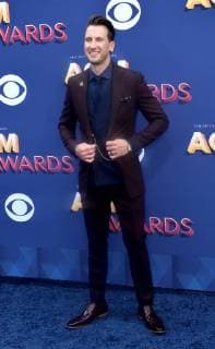 Singer Russell Dickerson attends the 53rd annual Academy of Country Music Awards held at MGM Grand Garden Arena in Las Vegas, Nevada on April 15, 2018. The show will be telecast live on CBS.  LAV20180415056 JIMxRUYMEN