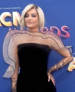 Singer Bebe Rexha attends the 53rd annual Academy of Country Music Awards held at MGM Grand Garden Arena in Las Vegas, Nevada on April 15, 2018. The show will be telecast live on CBS.  LAV20180415117 JIMxRUYMEN