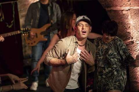 Marquess bei den Dreharbeiten zur 100. Sendung der MDR-Show Musik für Sie in der Engelsburg. Erfurt, 15.04.2018