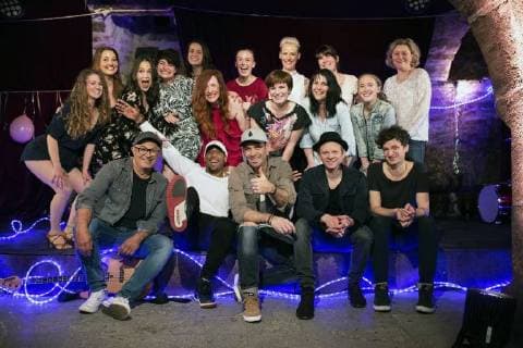 Marquess bei den Dreharbeiten zur 100. Sendung der MDR-Show Musik für Sie in der Engelsburg. Erfurt, 15.04.2018