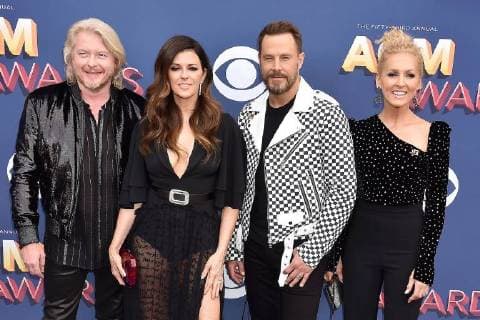 Die Band Little Big Town mit Phillip Sweet, Karen Fairchild, Jimi Westbrook und Kimberly Schlapman bei den Country Music Awards am 15.04.2018 in Las Vegas 53rd Academy Of Country Music Awards 2018 in Las Vegas