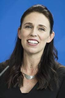 April 17, 2018 - Berlin, Germany - Prime Minister of New Zealand Jacinda Ardern is pictured during a news conference held with German Chancellor Angela Merkel (not in the picture) at the Chancellery in Berlin, Germany on April 17, 2018. Berlin Germany  - ZUMAn230 20180417_zaa_n230_634 Copyright: xEmmanuelexContinix