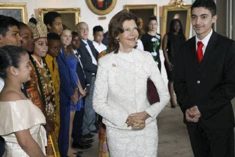 Queen Silvia Attendance at the presentation of the World s Children s Prize for the Rights of the Child, Castle, 2018-04-19 Stockholm Sweden  580951