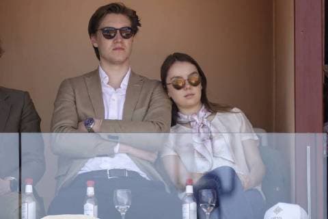 Bilder des Tages Alexandra von Hannover, Tochter von Caroline von Hannover und Ernst August von Hannover, mit Freund Ben-Sylvester Strautmann in einer Loge am Court Rainier III im Monte-Carlo Country Club beim Tennisturnier Rolex Monte-Carlo Masters 1000 der ATP World Tour, Fürstentum Monaco
