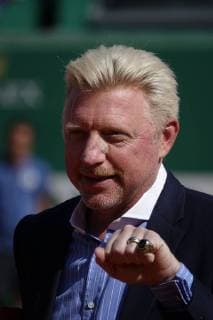 Zeremonie auf dem Court Rainier III des Monte-Carlo Country Club anläßlich der Übergabe des Rings der Hall of Fame an den ehemaligen deutschen Tennisspieler Boris Becker im Rahmen des Rolex Monte-Carlo ATP World Tour Masters 1000 Tennisturnier