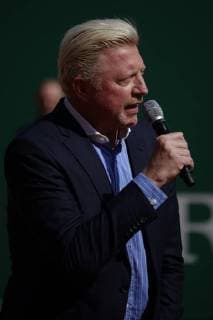 Zeremonie auf dem Court Rainier III des Monte-Carlo Country Club anläßlich der Übergabe des Rings der Hall of Fame an den ehemaligen deutschen Tennisspieler Boris Becker im Rahmen des Rolex Monte-Carlo ATP World Tour Masters 1000 Tennisturnier