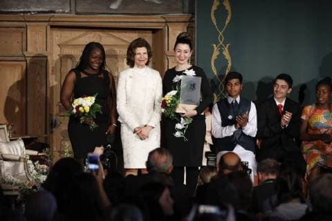 Queen Silvia attendance at the presentation of the World s Children s Prize for the Rights of the Child, Gripsholm Castle, 2018-04-19 Silvia de Suede Stockholm Sweden  581070