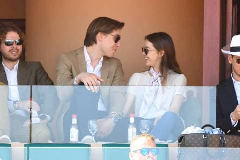 Alexandra de Hanovre et Ben-Sylvester - Rolex Monte-Carlo Masters on 19th of april TENNIS : Monte Carlo Rolex Masters - Monaco - 19 04 2018 lionelURMAN PANORAMIC 