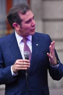 CIDADE DO MÉXICO, DF - 22.04.2018: PRESIDENTIAL RACE IN MEXICO - Lorenzo Cordova Vianello attends on First Debate of candidates for the Mexico presidential held at Palace of Mining on April 22, 2018 in Mexico City, Mexico. x1519389x  CarlosxTischler
