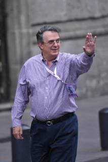 CIDADE DO MÉXICO, DF - 22.04.2018: PRESIDENTIAL RACE IN MEXICO - Marcelo Ebrard attends on First Debate of candidates for the Mexico presidential held at Palace of Mining on April 22, 2018 in Mexico City, Mexico. x1519417x  CarlosxTischler