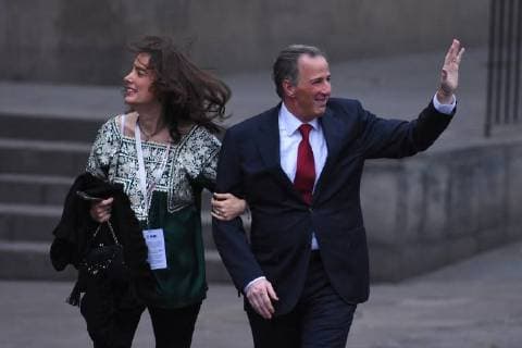 CIDADE DO MÉXICO, DF - 22.04.2018: PRESIDENTIAL RACE IN MEXICO - Candidate for Mexico& 39;s ident ent of PRI political party Jose Antonio Meade attends on First Debate of cdates for the Mexico presidesidential held at Palace of Mining on April 22, 2018 in Mexico City, Mexico. x1519422x  CarlosxTischler