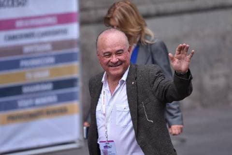 CIDADE DO MÉXICO, DF - 22.04.2018: PRESIDENTIAL RACE IN MEXICO - Ernesto Ruffo Appe attends on First Debate of candidates for the Mexico presidential held at Palace of Mining on April 22, 2018 in Mexico City, Mexico. x1519424x  CarlosxTischler