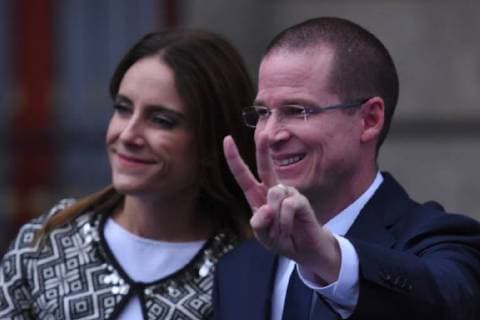 CIDADE DO MÉXICO, DF - 22.04.2018: PRESIDENTIAL RACE IN MEXICO - Candidate for Mexico& 39;s ident ent of PAN political party Ricardo Anaya attends on First Debate of candid for the Mexico presidentialtial held at Palace of Mining on April 22, 2018 in Mexico City, Mexico. x1519432x  CarlosxTischler