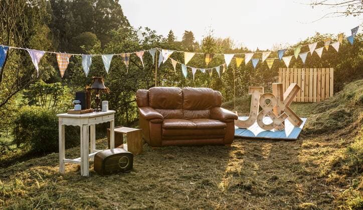 Empty decoration set for party in the field property released  DAPF00925