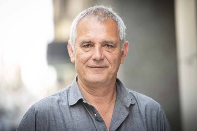 French director Laurent Cantet attends to presentation of his last film El taller de escritura at Cines Golem in Madrid, Spain. April 24, 2018.  (20180424008)