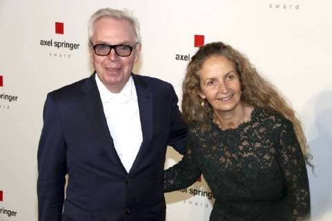 David Chipperfield und Ehefrau Evelyn Stern bei der Verleihung des Axel Springer Award 2018 im Axel-Springer-Haus. Berlin, 24.04.2018