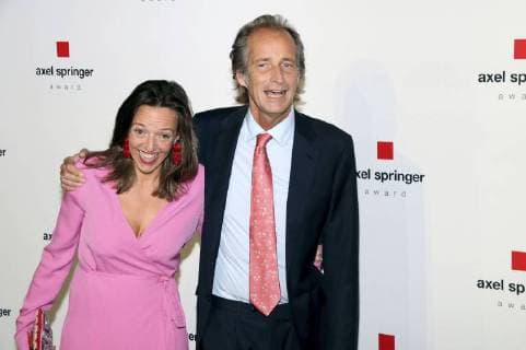 Nicolaus Springer mit Ehefrau Clarissa Springer bei der Verleihung des Axel Springer Award 2018 im Axel-Springer-Haus. Berlin, 24.04.2018
