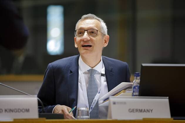 Martin Jaeger, Staatssekretaer im Bundesentwicklungsministerium, nimmt in Bruessel an der Konferenz zur Unterstuetzung Syriens und der Region teil. Bruessel, 25.04.2018. Bruessel Belgien Copyright: xThomasxTrutschelx