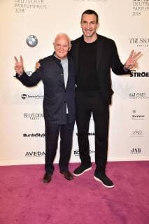 Werner Baldessarini und Wladimir Klitschko bei der Ankunft zur Verleihung Deutscher Parfumpreis - Duftstars 2018 am 25.04.2018 in Berlin Deutscher Parfumpreis Duftstars 2018 in Berlin