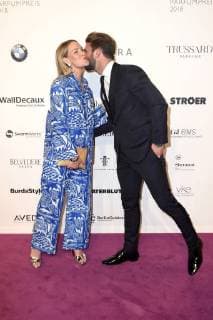 Evelyn Weigert und Andre Hamann bei der 26. Verleihung des Deutschen Parfumpreises Duftstars 2018 im Flughafen Tempelhof. Berlin, 25.04.2018