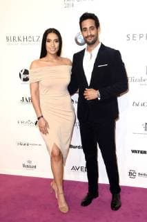 Lamiya Slimani und Sami Slimani bei der 26. Verleihung des Deutschen Parfumpreises Duftstars 2018 im Flughafen Tempelhof. Berlin, 25.04.2018
