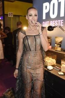 Sylvia Walker auf der Aftershow Party nach der 26. Verleihung des Deutschen Parfumpreises Duftstars 2018 im Flughafen Tempelhof. Berlin, 25.04.2018