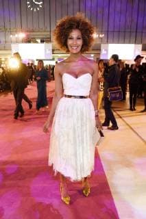 Marie Amiere auf der Aftershow Party nach der 26. Verleihung des Deutschen Parfumpreises Duftstars 2018 im Flughafen Tempelhof. Berlin, 25.04.2018