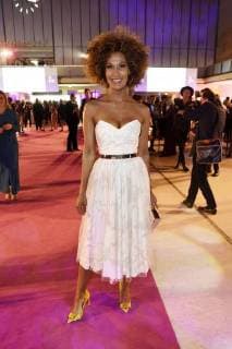Marie Amiere auf der Aftershow Party nach der 26. Verleihung des Deutschen Parfumpreises Duftstars 2018 im Flughafen Tempelhof. Berlin, 25.04.2018