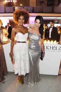 Marie Amiere und Mariella Ahrens auf der Aftershow Party nach der 26. Verleihung des Deutschen Parfumpreises Duftstars 2018 im Flughafen Tempelhof. Berlin, 25.04.2018