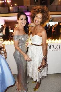 Mariella Ahrens und Marie Amiere auf der Aftershow Party nach der 26. Verleihung des Deutschen Parfumpreises Duftstars 2018 im Flughafen Tempelhof. Berlin, 25.04.2018