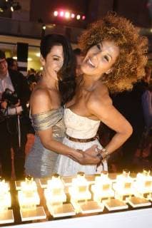 Mariella Ahrens und Marie Amiere auf der Aftershow Party nach der 26. Verleihung des Deutschen Parfumpreises Duftstars 2018 im Flughafen Tempelhof. Berlin, 25.04.2018