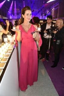 Bettina Cramer auf der Aftershow Party nach der 26. Verleihung des Deutschen Parfumpreises Duftstars 2018 im Flughafen Tempelhof. Berlin, 25.04.2018
