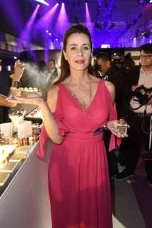 Bettina Cramer auf der Aftershow Party nach der 26. Verleihung des Deutschen Parfumpreises Duftstars 2018 im Flughafen Tempelhof. Berlin, 25.04.2018
