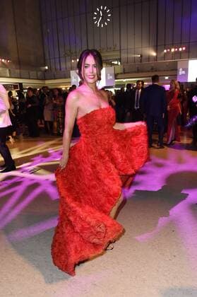 Jessica Paszka auf der Aftershow Party nach der 26. Verleihung des Deutschen Parfumpreises Duftstars 2018 im Flughafen Tempelhof. Berlin, 25.04.2018