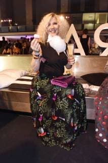 Aleksandra Bechtel auf der Aftershow Party nach der 26. Verleihung des Deutschen Parfumpreises Duftstars 2018 im Flughafen Tempelhof. Berlin, 25.04.2018
