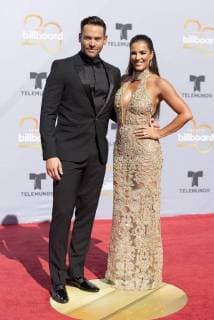 Venezuelan actress Gaby Espino and Puerto Rican presenter and model Jaime Mayol pose as they arrive at the red carpet of the Billboard Latin Music Awards 2018 at the Mandalay Bay resort in Las Vegas, Nevada, United States, 26 April 2018. Billboard Latin Music Awards 2018 !ACHTUNG: NUR REDAKTIONELLE NUTZUNG!  Copyright: xArmandoxArorizox BIL13 20180427-636604034989664785