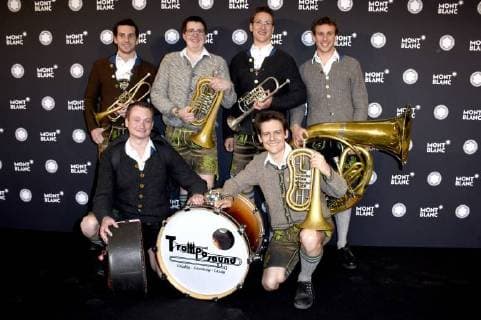 Tromposaund bei der Verleihung des 27. Montblanc de la Culture Arts Patronage Award 2018 im Comitehof in der Residenz München. München, 26.04.2018