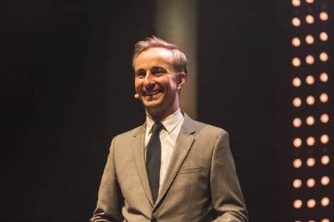 Jan Böhmermann (Moderator) beim Deutschen Digital Award 2018 des Bundesverbands der Digital Wirtschaft (BVDW) am 26.04.2018 in Berlin