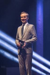 Jan Böhmermann (Moderator) beim Deutschen Digital Award 2018 des Bundesverbands der Digital Wirtschaft (BVDW) am 26.04.2018 in Berlin